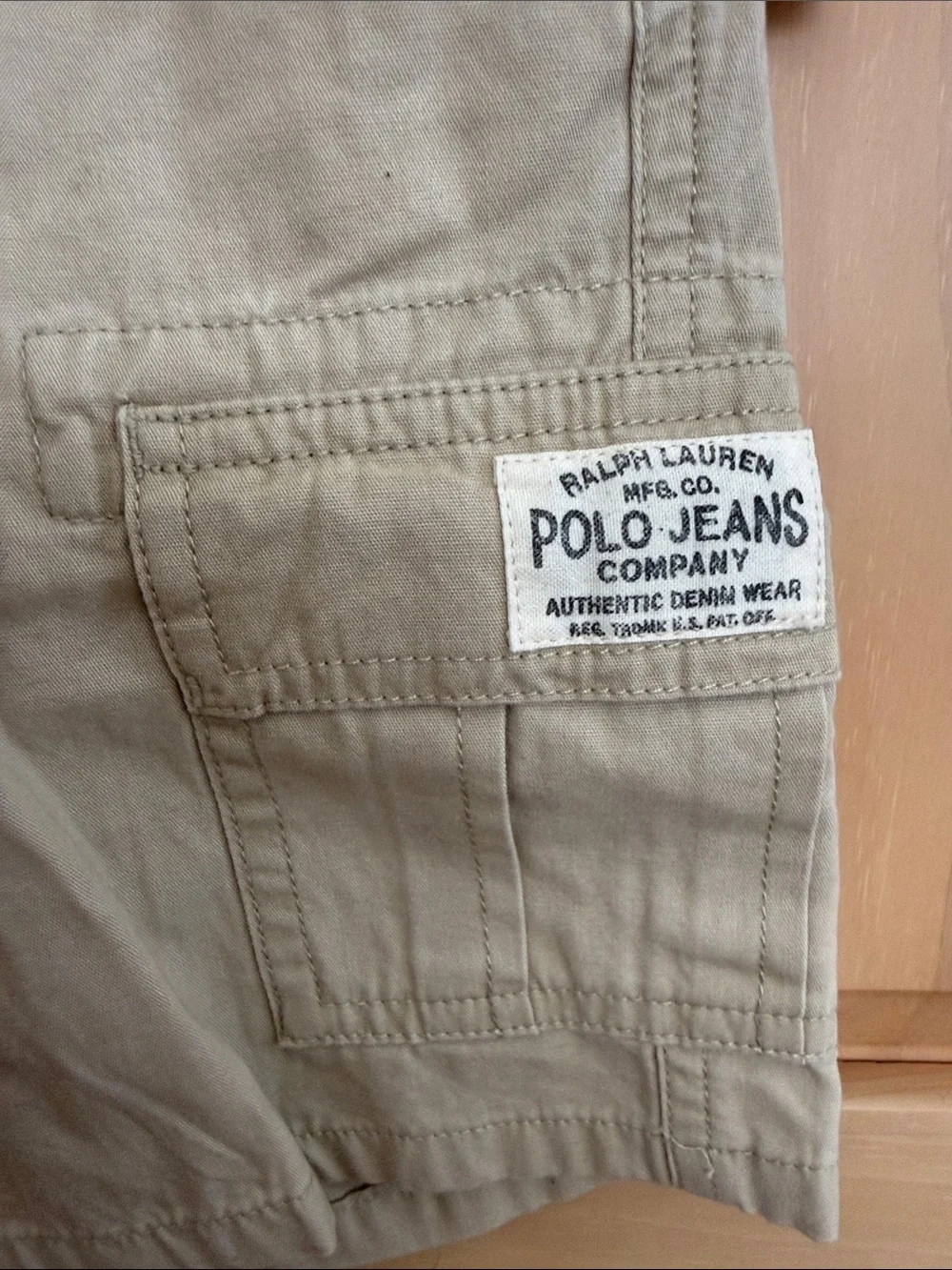 NWT 4T Ralph Lauren Polo Jeans Khaki Cargo Shorts